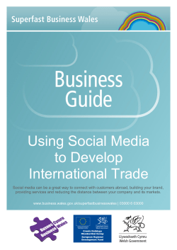 Guide to using Social Media to Develop International Trade