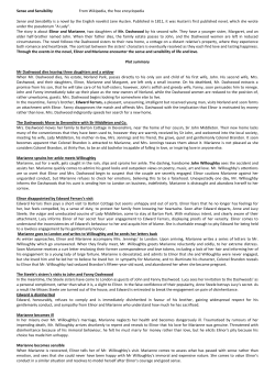 Sense and Sensibility From Wikipedia, the free encyclopedia Sense