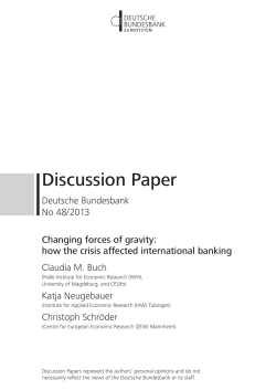 Changing forces of gravity: how the crisis affected