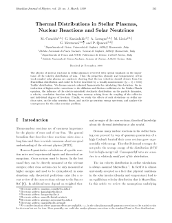 Thermal Distributions in Stellar Plasmas, Nuclear Reactions and