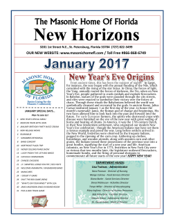 New Horizons - Masonic Home of Florida