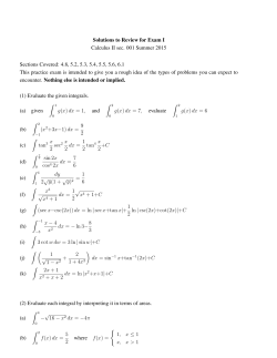 For Exam 1 - Faculty Web Pages