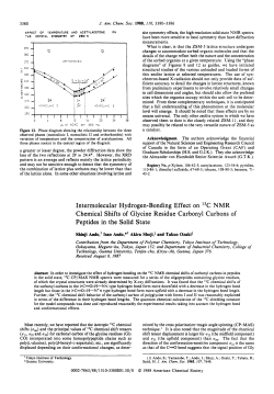 Intermolecular hydrogen-bonding effect on carbon