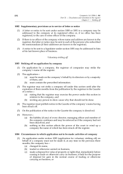 484 1002 Supplementary provisions as to