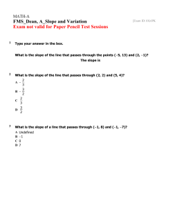 FMS_Dean, A_Slope and Variation