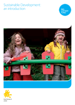 Sustainable Development: an introduction