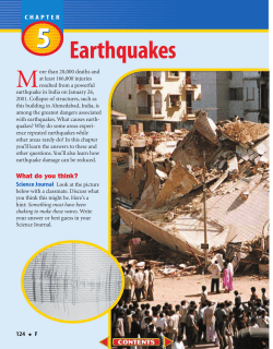 F: Chapter 5: Earthquakes