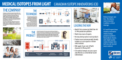CII began as the Medical Isotopes Project (MIP)