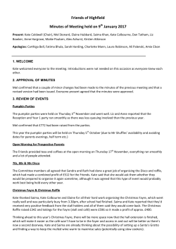 Latest Minutes - Highfield Primary School
