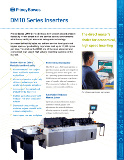 DM10 Series Inserters
