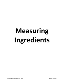 KITCHEN HELP 7 Measuring Ingredients