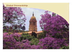 Global stewardship - Department of Environmental Affairs