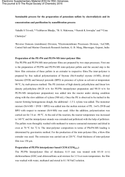 Sustainable process for the preparation of potassium sulfate by