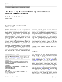 The effects of top&ndash;down versus bottom&ndash;up control on