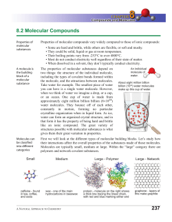 237 8.2 Molecular Compounds - District 196 e