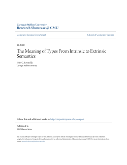 The Meaning of Types From Intrinsic to Extrinsic