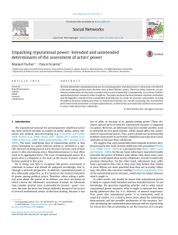 Unpacking reputational power: Intended and unintended