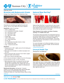 Brownies with Butterscotch Drizzle National Wear Red Day