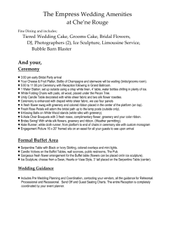 The Empress Wedding Amenities