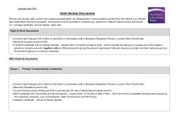 NET Valid Identity Information