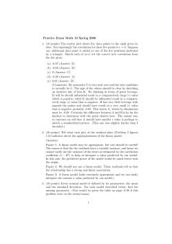 Practice Exam Math 10 Spring 2006 1.