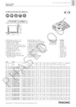 PC PRO 2/9&ndash;42 W 220&ndash;240 V 50/60/0 Hz