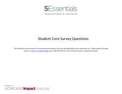 Student Survey Questions.