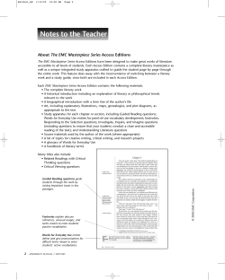 Notes to the Teacher