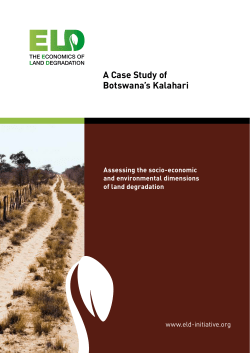 A Case Study of Botswana`s Kalahari