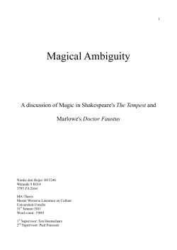 Magical Ambiguity - Utrecht University Repository