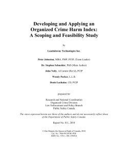 Developing and Applying an Organized Crime Harm Index: A