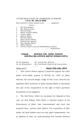 IN THE HIGH COURT OF JHARKHAND AT RANCHI L.P.A. No. 248