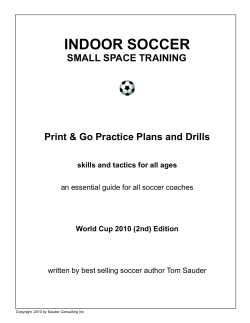 Indoor Soccer Practice Plans