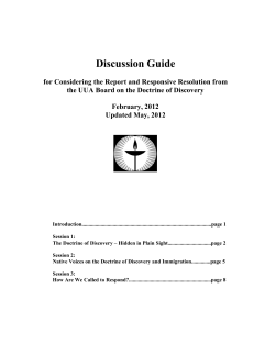 Discussion Guide - Unitarian Universalist Association