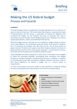 Making the US federal budget - European Parliament