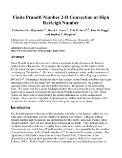 Finite Prandtl Number 2-D Convection at High Rayleigh Number