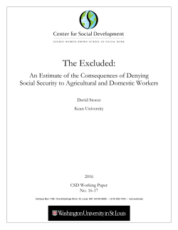 The Excluded: An Estimate of the Consequences of Denying Social