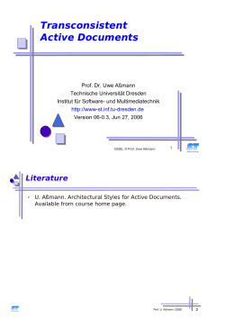 Transconsistent ctive Documents