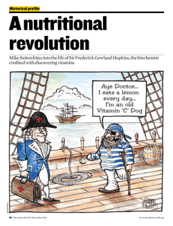 Mike Sutton bites into the life of Sir Frederick Gowland Hopkins, the