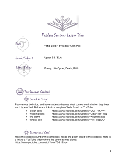 1 &ldquo;The Bells&rdquo;, by Edgar Allan Poe Upper ES / ELA Poetry, Life Cycle