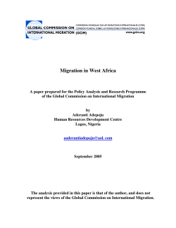 Migration in West Africa - International Organization for Migration