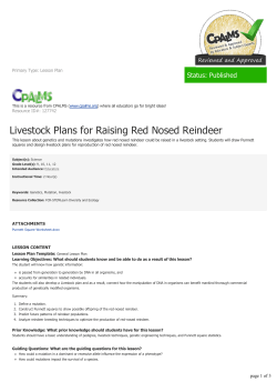 Livestock Plans for Raising Red Nosed Reindeer