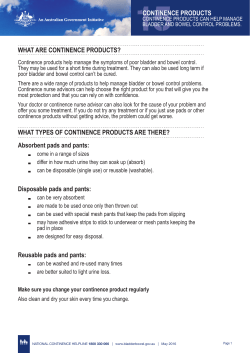 15 Continence Products - Australian Continence Exchange