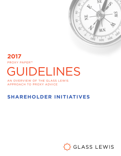 Shareholder Initiatives