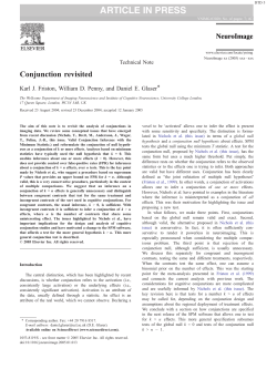 article in press - Wellcome Trust Centre for Neuroimaging