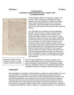 PS Jamestown Settler 1622