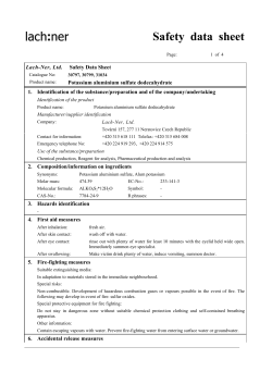 Safety data sheet - Lach