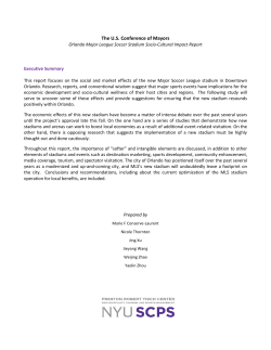 The US Conference of Mayors - Mayors Professional Sports Alliance