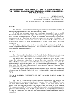 an outline about problems of volcanic caldera hypothesis of the