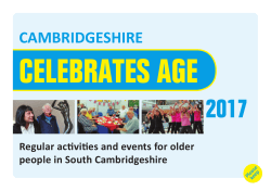 South Cambs Listings 2017 - Cambridgeshire Celebrates Age